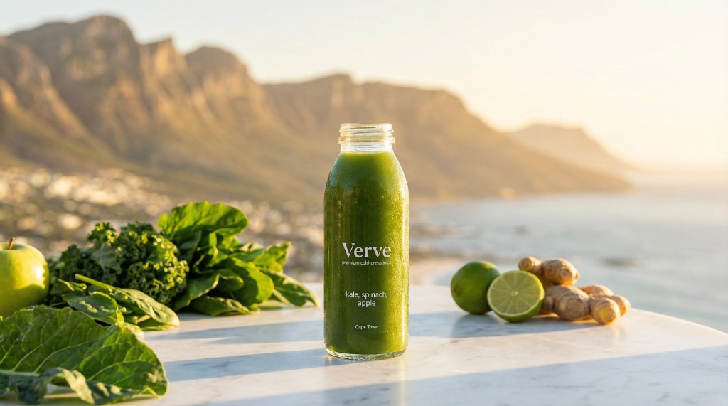 Premium cold-press juice campaign hero